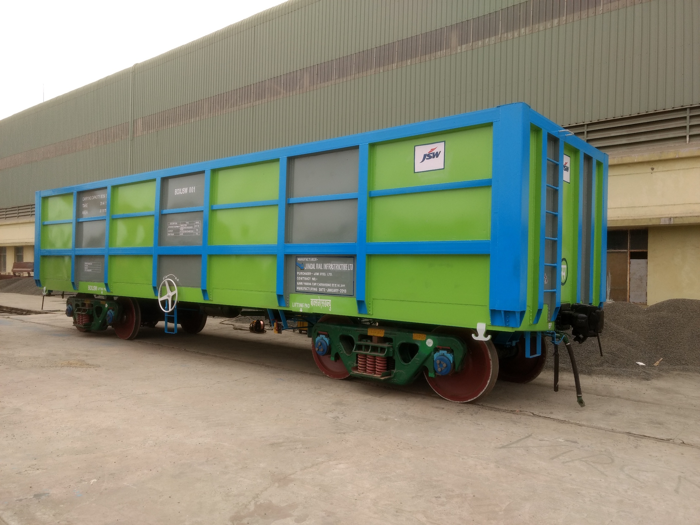 30t BOX Type wagon for JSW